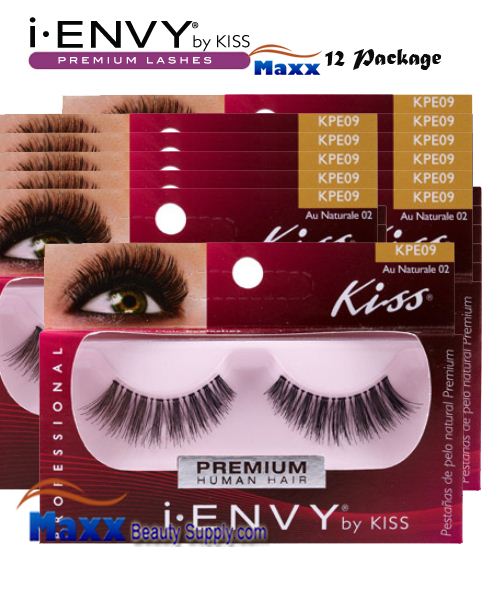 12 Package - Kiss i Envy Au Naturale 02 Eyelashes - KPE09
